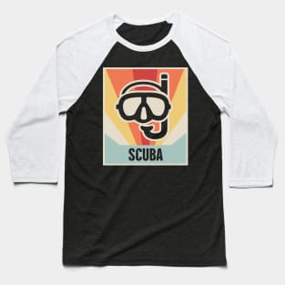 Vintage Style SCUBA Poster Baseball T-Shirt